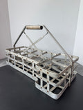 Aluminum Vintage Milk or Soda Bottle Carrier