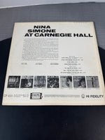 (D) Nina Simone at Carnegie Hall Vintage LP Vinyl