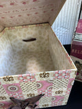 Trio of Floral Decorative Storage Boxes