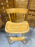 Wooden High Chair with Removable Tray