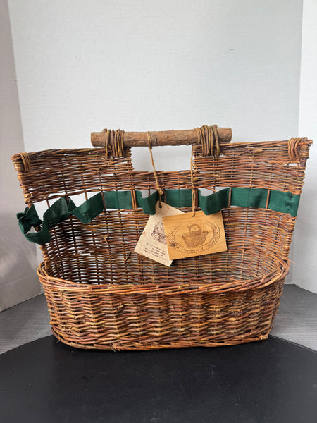 Handmade Vintage Bottle Basket