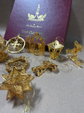 The Danbury Mint Gold Christmas Collection In Box - 2002 (C)