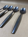 4-Piece Eldan Grey Synthetic Handle Spoons