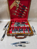 Siam Buddhist Flatware With Case- 33 Pieces (A)