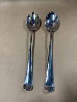 Large Gerity Silver Plate Serving Spoon And Salad Fork // 2 Sets Available // **** PRICED INDIVIDUALLY ****