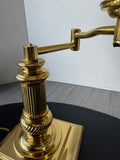 Heavyweight Brass Swing Arm Desk Lamp (WORKS)