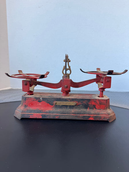 Whitall Tatum & Co. Vintage Red Balance Scale