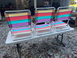 Set of 3 Low Sitting Beach Chairs