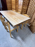 Butcher Block Dining Table with 6 Chairs ***HEAVY ITEM***READ DETAILS ON PICK UP POLICY***