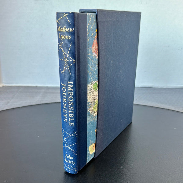 Impossible Journeys by Mathew Lyons Illustrated 2009 Folio Society Hardcover Book in Slipcase