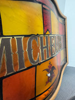 Michelob Vintage Stained Glass Style Bar Sign