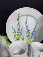 77-Piece Mikasa Japan L9001 Blue Bells China Set