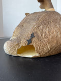 Melrose Papa Deer and Fawn Large Resin Sculpture AS IS (READ DESCRIPTION CAREFULLY)