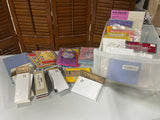 Bin of Assorted Craft Papers (bookmarks, cards, envelopes, etc)