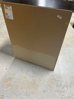 Particle Board Dresser , dark brown, card board backing