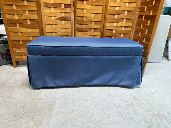 Blue Upholstered Bench