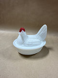 Westmoreland Milk Glass Hen On Nest