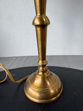 Virginia Metalcrafters Solid Brushed Brass Candlestick Lamp (WORKS)