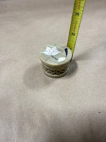 Floral Inlaid Stone Trinket Box