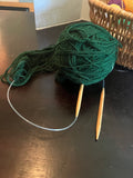 Basket of Yarn, Set of Knitting Needles