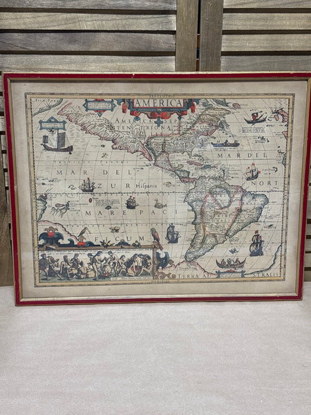 Map of America 1609