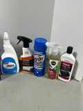 Cleaning Lot A.  Most bottles at least half full