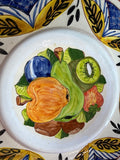 Terra Cotta Hand Painted Fruit Plate