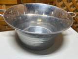 Silver Tone Metal Beverage Tub