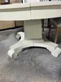 Cream Painted Round Dining Table with 4 Chairs ***HEAVY ITEM***READ DETAILS ON PICK UP POLICY***
