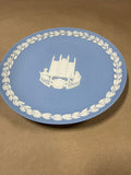 Blue Jasperware Wedgewood Plate With Box — Christmas 1987