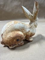 Heavy Decorative Bunny — Rusty