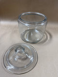Small Clear Glass Apothecary Jar