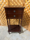 Bombay Style Petite Two Drawer Side Table