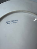 8-Piece Sanor Cerâmica Portugal Nautical Embossed Dinner Plates