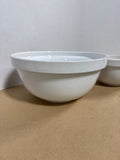 Williams Sonoma Portugal White Speckled Stoneware Nesting Mixing Bowl - Set Of 2