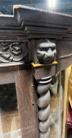 Antique Bow Front China Cabinet***HEAVY ITEM***