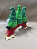St. Patrick’s Day Gnomes Sitting on Rainbow