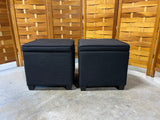 Target Brands Inc. Pair of Storage Ottomans, black