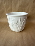 Italian White Tulip Planter