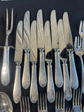 64-Piece Stieff Sterling Silver Monogrammed Flatware