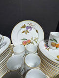 37-Piece Royal Worcester England Evesham Gold Trim China Set