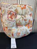 Pier 1 Imports Orange Floral Floor Cushion