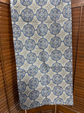 Pottery Barn Blue And Tan Table Runner (B)