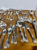 Assorted Roger’s And Son & Others Flatware With Case - 80 Pieces