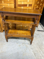 Antique Three Tier Dictionary/Book Stand on Casters