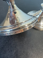 (A) Pair of Towle Sterling Silver Weighted Candlesticks