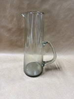 Mid Century Style Holmegaard Per Lutken Smokey Gray Glass Jug Pitcher