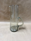 Mid Century Style Holmegaard Per Lutken Smokey Gray Glass Jug Pitcher