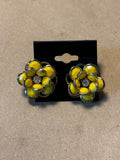 Yellow Flower Earrings