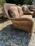 All Weather Wicker Loveseat w/Sunbrella Fabric Cushioms